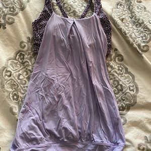 Lululemon tank with built in bra